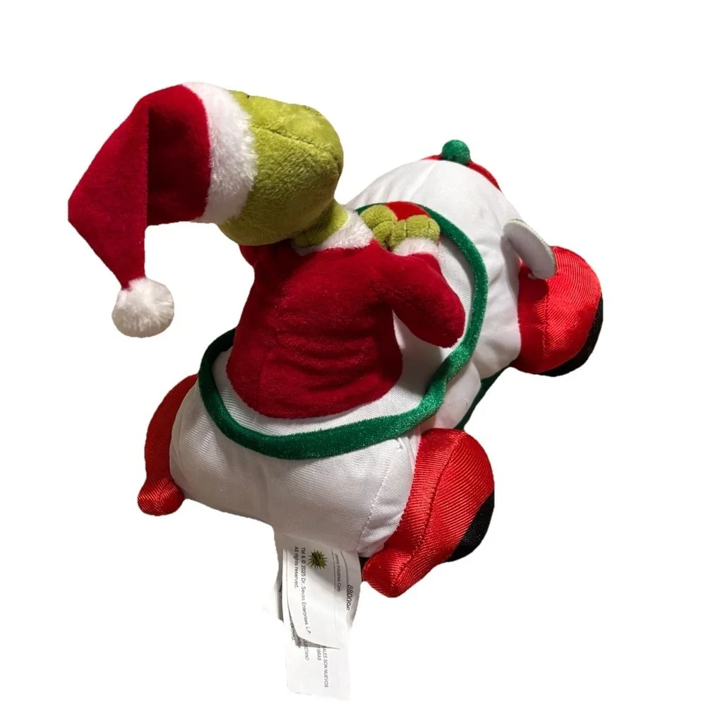 Dr Seuss The Grinch Animated Riding in White Car Your A Mean One GemmyPlush